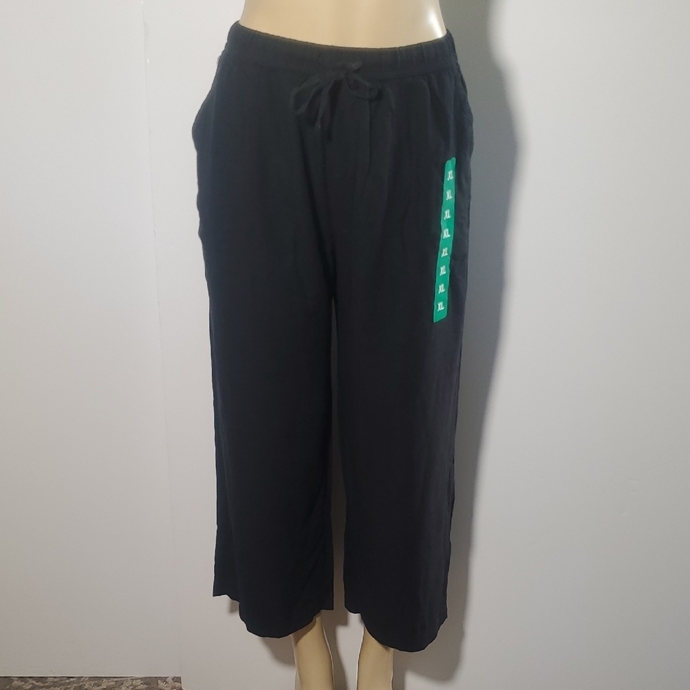 New Splendid wide-leg pants Black Cropped Size XL